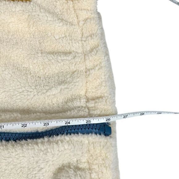 Aelfric Eden Sherpa Fleece Jacket Men's Medium Oversized Geometric Wavy Full Zip - Picture 8 of 8